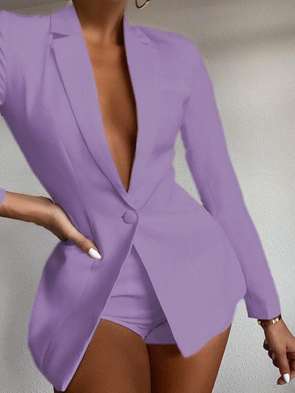 Levoire | Blazer De Fin Blazer Pour Femmes Blazer violet