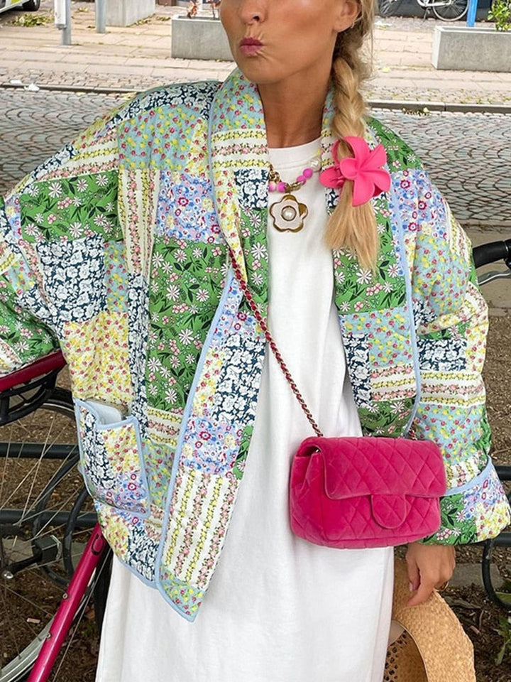 Levoire | Veste Matelassée En Patchwork Décontractée