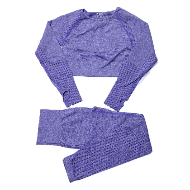 Levoire | Ensemble De Vêtements De Sport À Manches Longues Lila