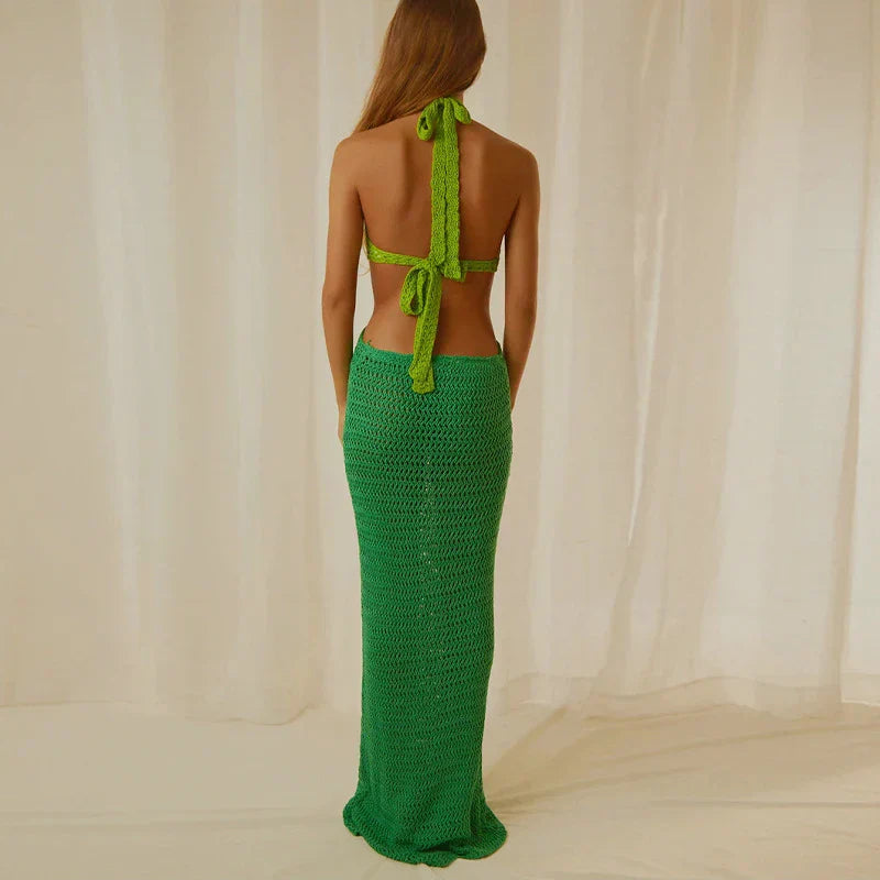 Levoire | Robe Maxi En Crochet