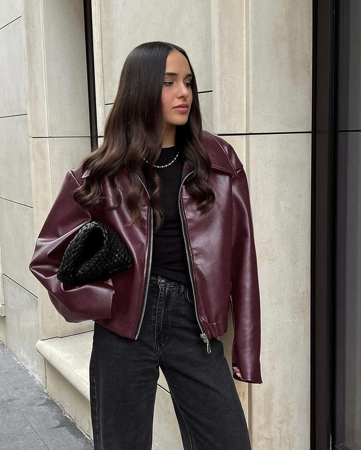Levoire | Veste En Cuir Apparence Durable