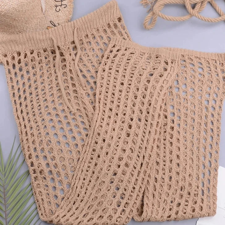 Levoire | Pantalon Taille Haute Tricoté Khaki