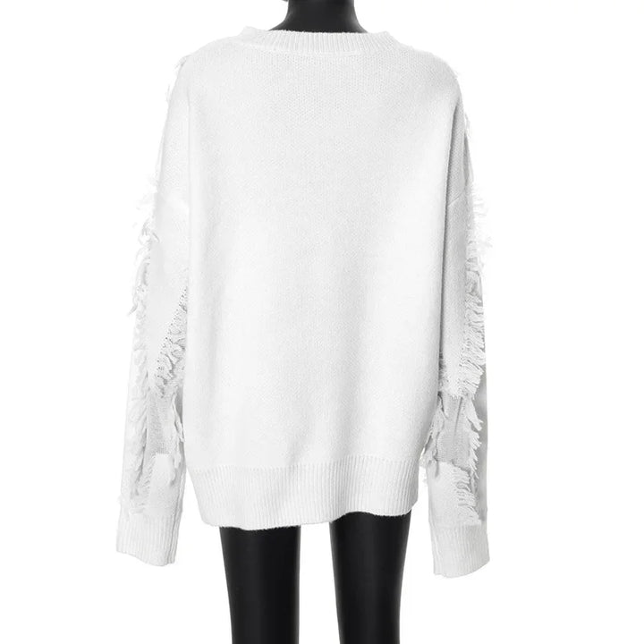 Levoire | Pull Surdimensionné Avec Franges
