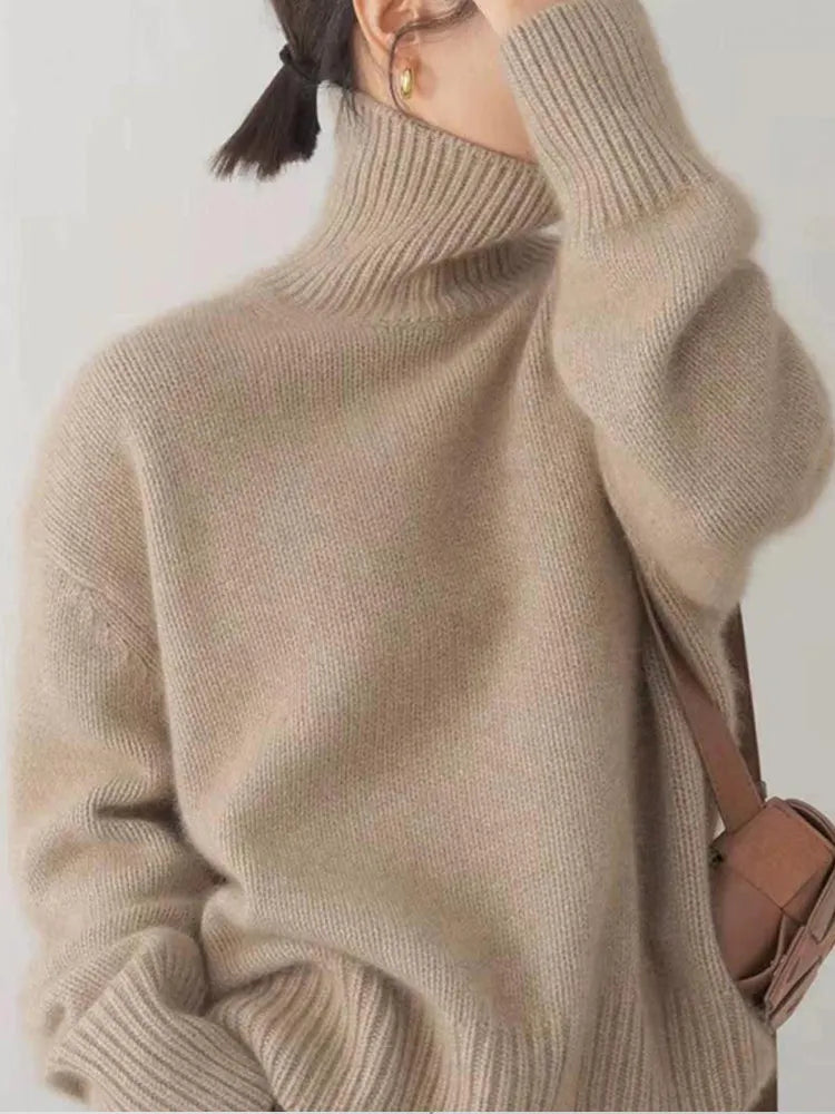 Levoire | Pull col roulé en cachemire premium