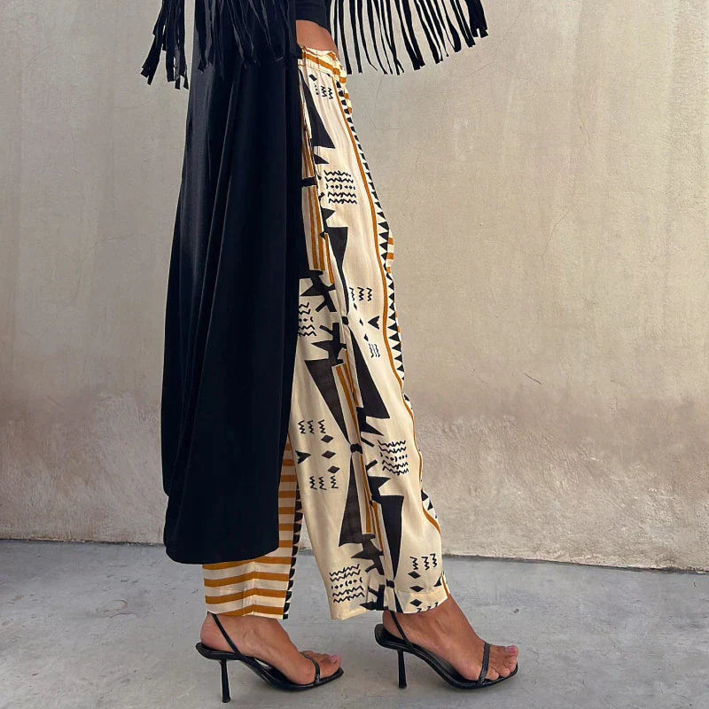 Levoire | Pantalon Imprimé Géométrique