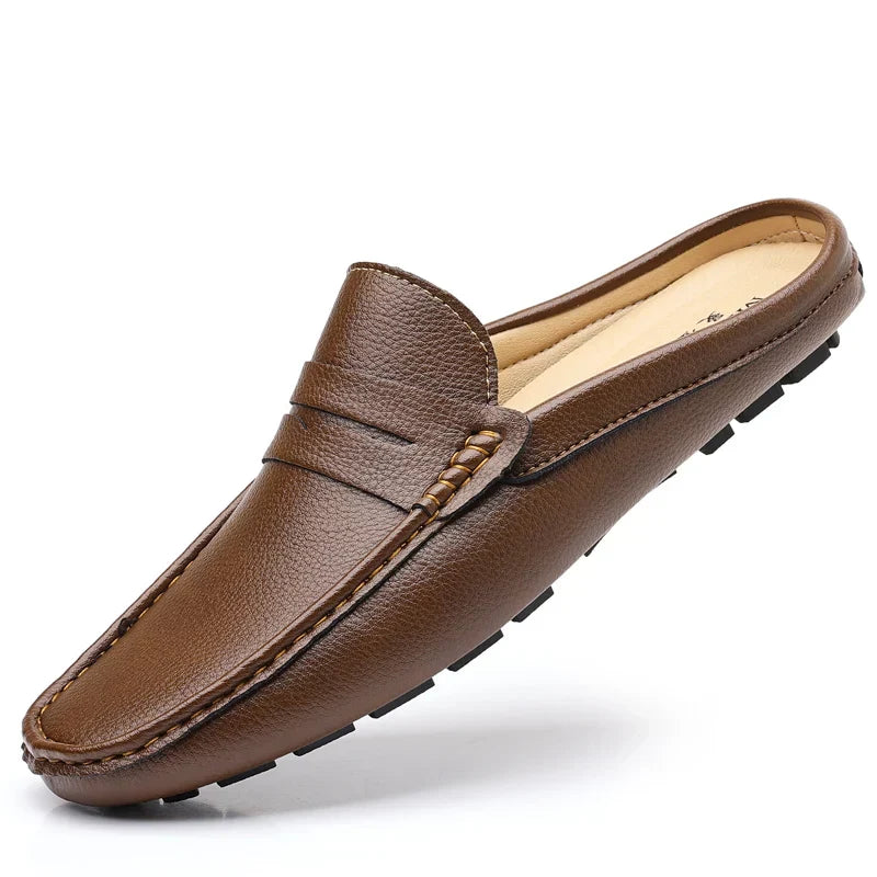 Levoire | Sandales En Cuir Respirantes Pour Hommes Braun