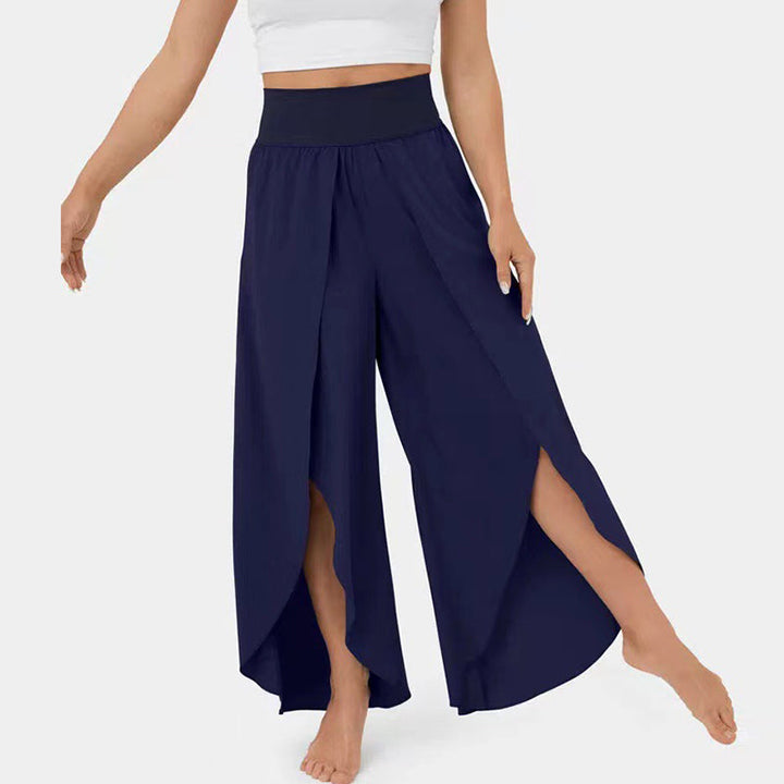 Levoire | Pantalons À Jambes Larges Style Bleu marine