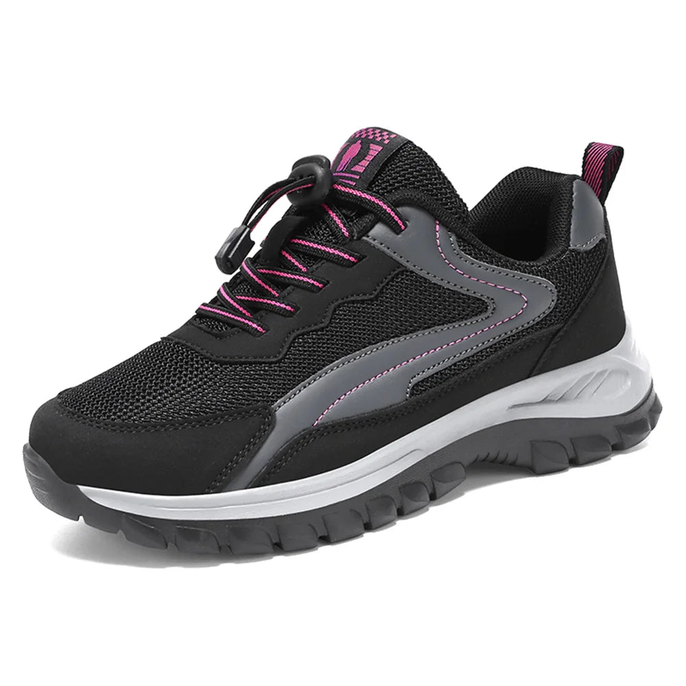 Levoire | Chaussures À Pompons Glissantes Pour L'Extérieur, Attraction Et Stabilité Femmes Noir