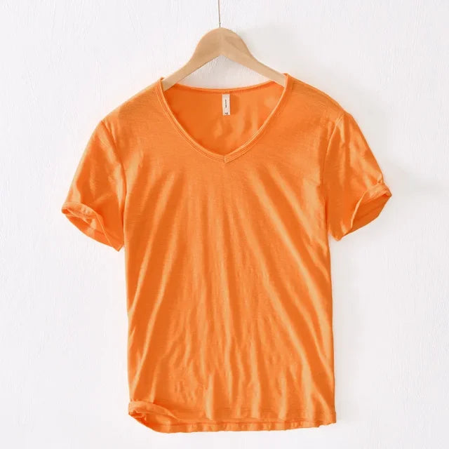 Levoire | T-Shirt Col V Intemporel Hommes