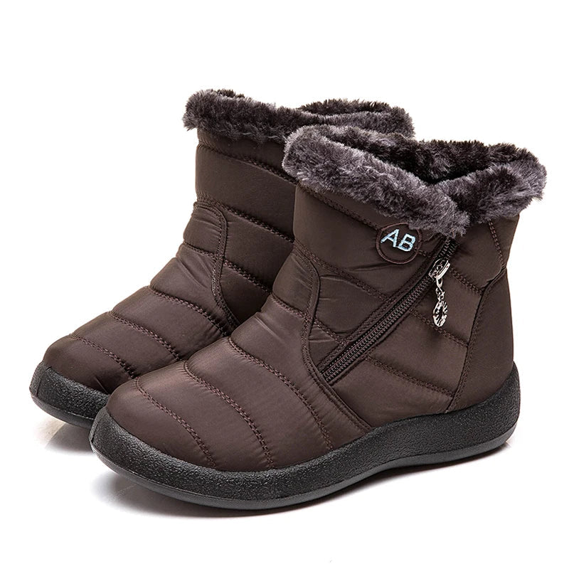 Levoire | Bottes D'Hiver Pour Femme Avec Zip Brun