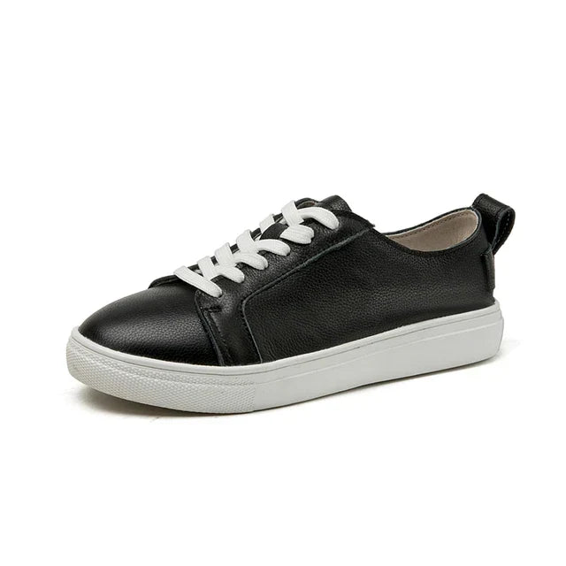 Levoire | Baskets En Cuir Véritable Noir