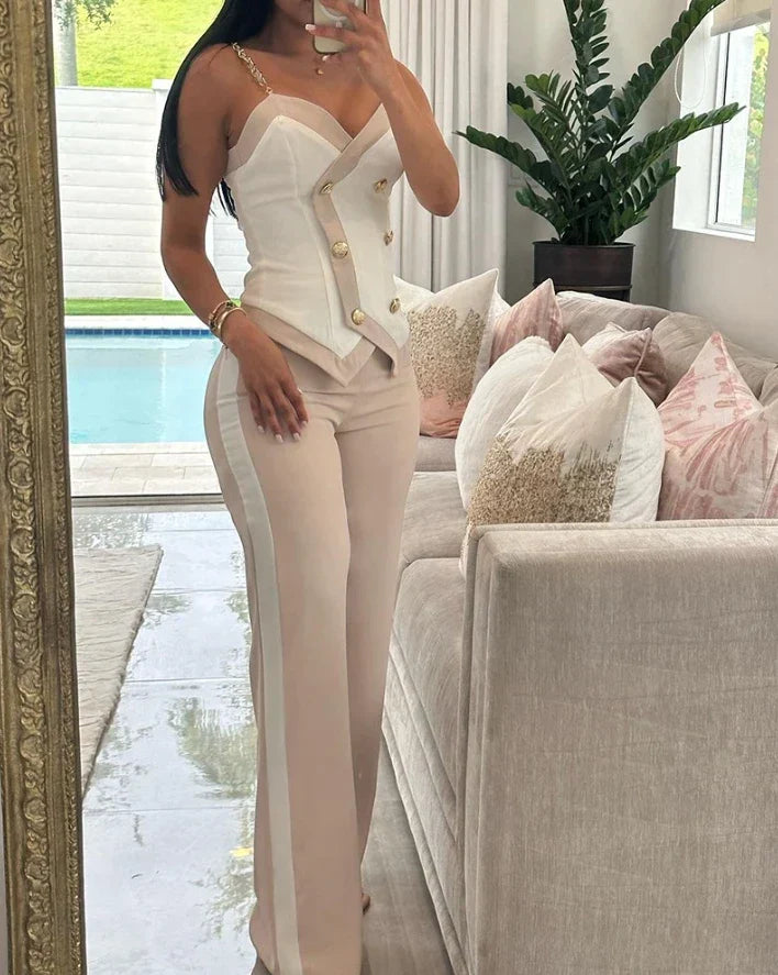 Levoire | Tenue Deux Pièces Minimaliste Femme Beige