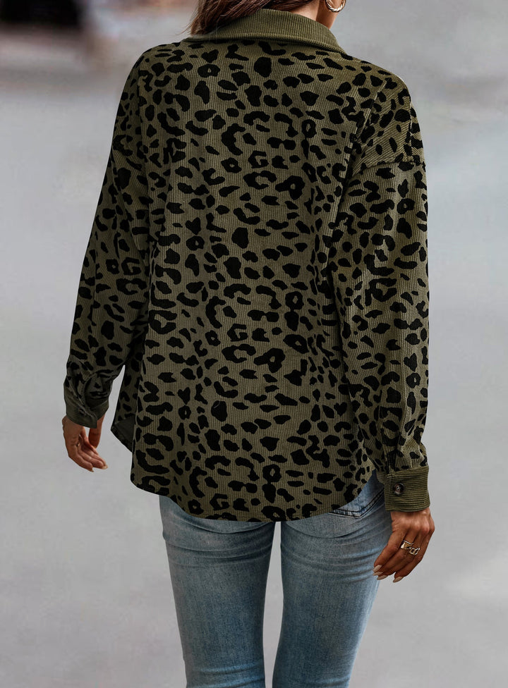 Levoire | Manteau Confortable Grande Taille Avec Imprimé Léopard