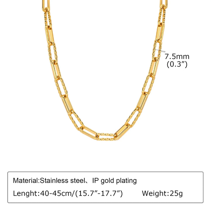 Levoire | Bracelet Maille Trombone Doré NC-1451G