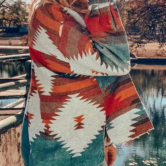 Levoire | Style Motif Veste À Manches Longues Avec Boutons