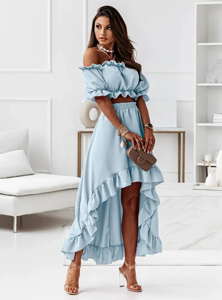 Levoire | Ensemble De Dentelle Bleu