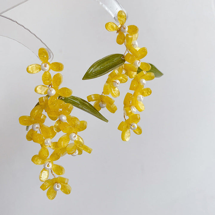 Levoire | Boucles D'Oreilles Kukkahelmi Style 2 - Jaune
