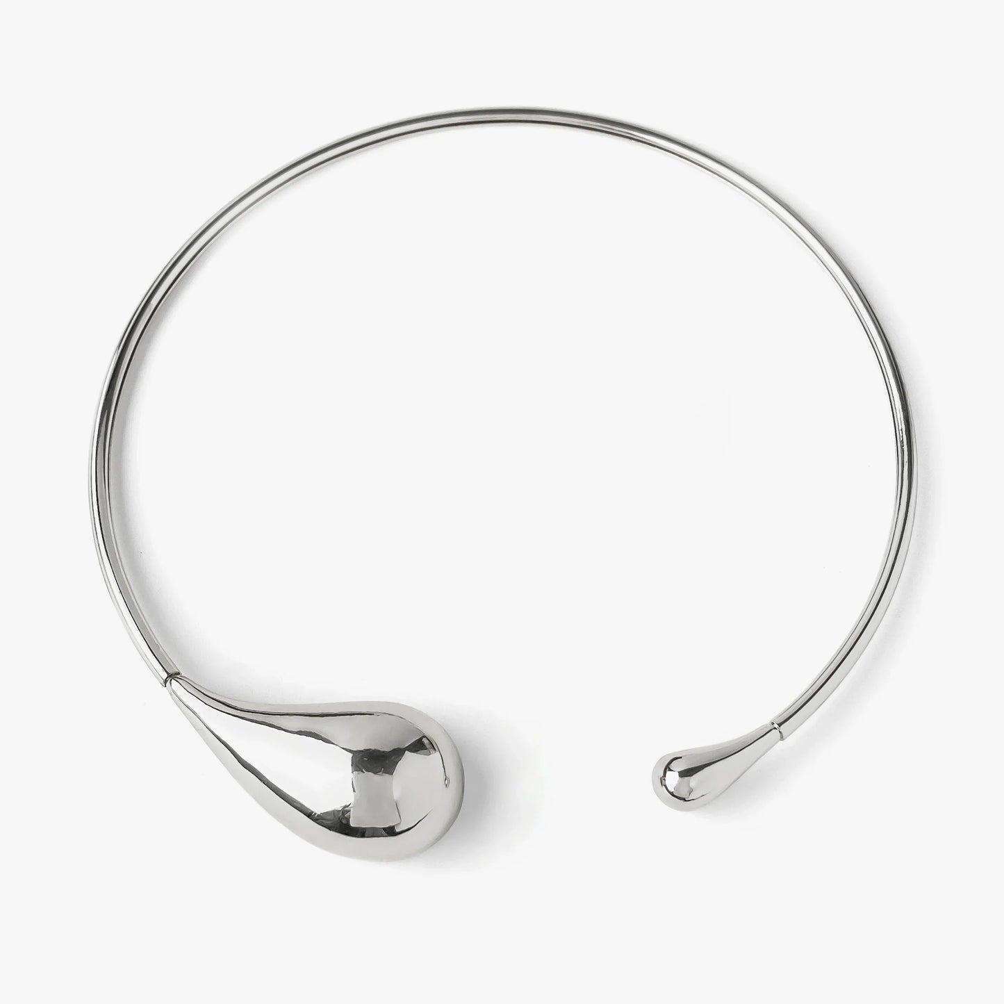 Levoire | Choker Goutte Épais Femme Argent