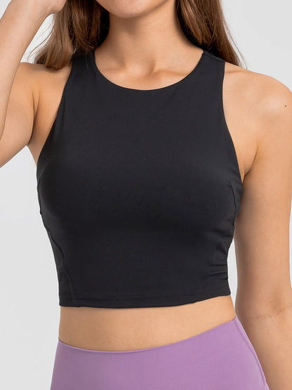 Levoire | T-shirt Sportif avec Soutien-Gorge Intégré et Style Élégant pour Femmes Noir