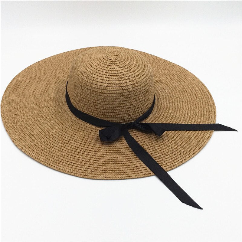 Levoire | Chapeau De Plage Classique Avec Bande Braun 11cm