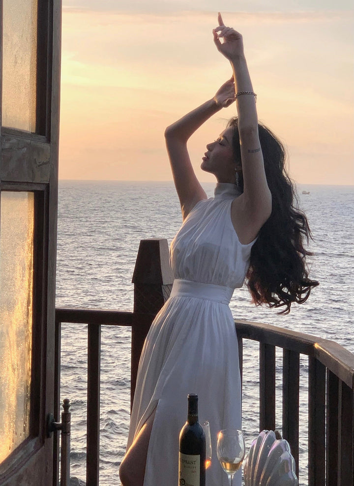 Levoire | Robe Midi En Chiffon Décolletée