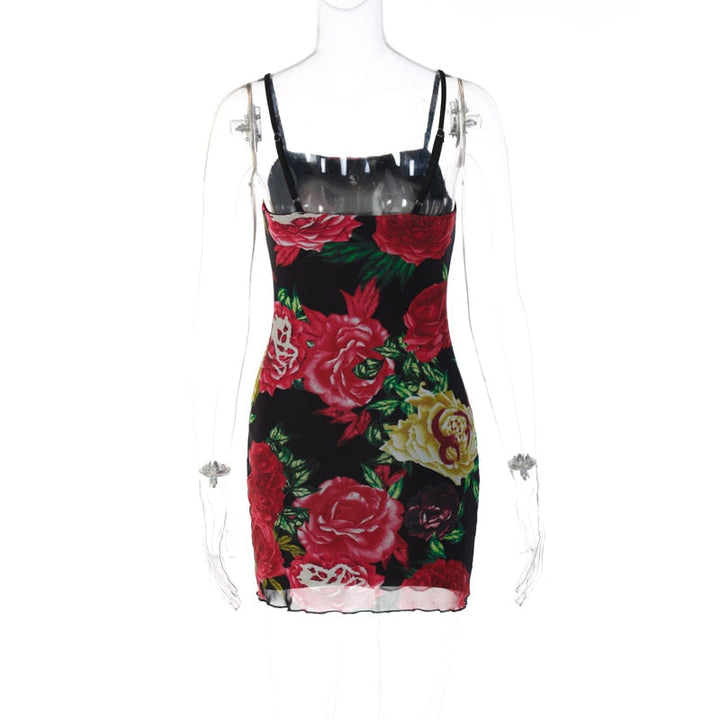 Levoire | Flora Mesh Robe Mini Bodycon