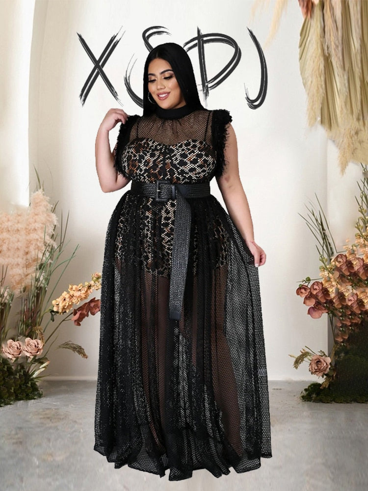 Levoire | Bralette En Matériau En Filet Robes Maxi & Ensembles De Bodysuit