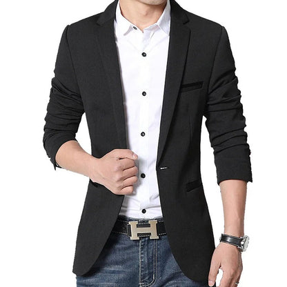 Levoire | Miko Blazer Masculin Plus Élégant Noir