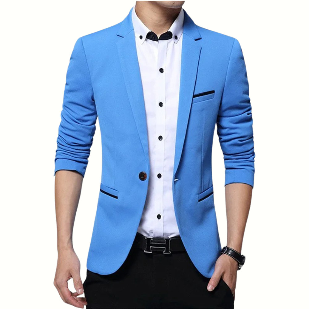 Levoire | Miko Blazer Masculin Plus Élégant Bleu clair