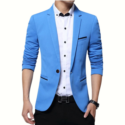 Levoire | Miko Blazer Masculin Plus Élégant Bleu clair