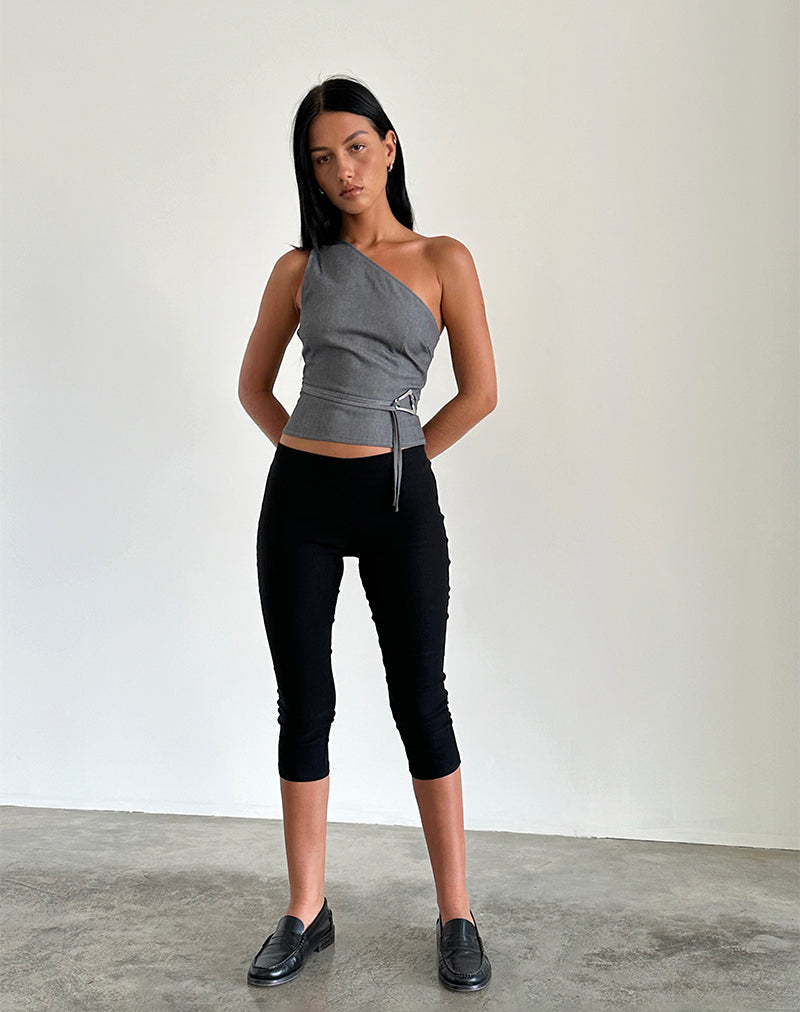 Levoire | Un Épaulé Top Avec Ceinture À La Taille