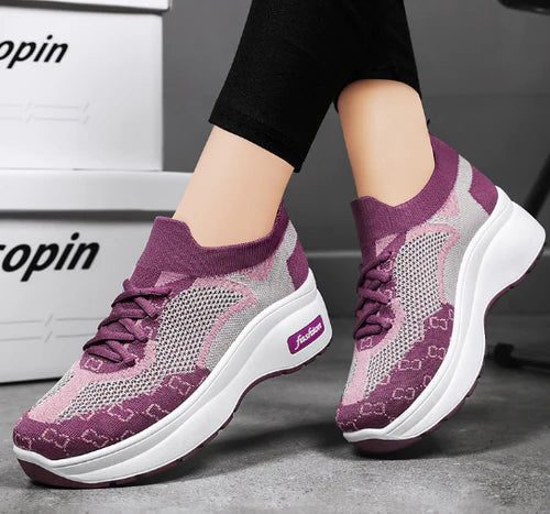 Levoire | Chaussettes Tricotées Sneaker Épaisses Semelle Ergonomique Pour Femmes