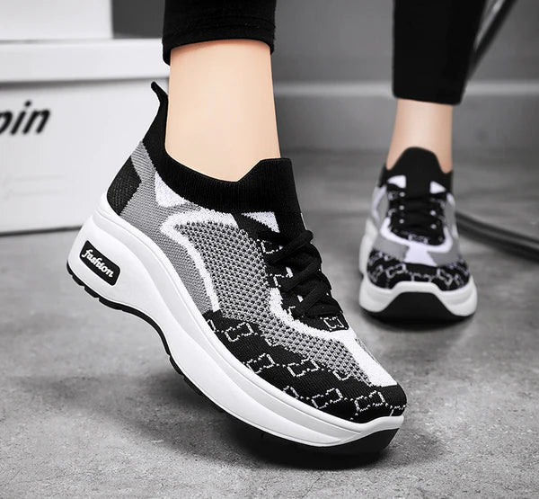 Levoire | Chaussettes Tricotées Sneaker Épaisses Semelle Ergonomique Pour Femmes