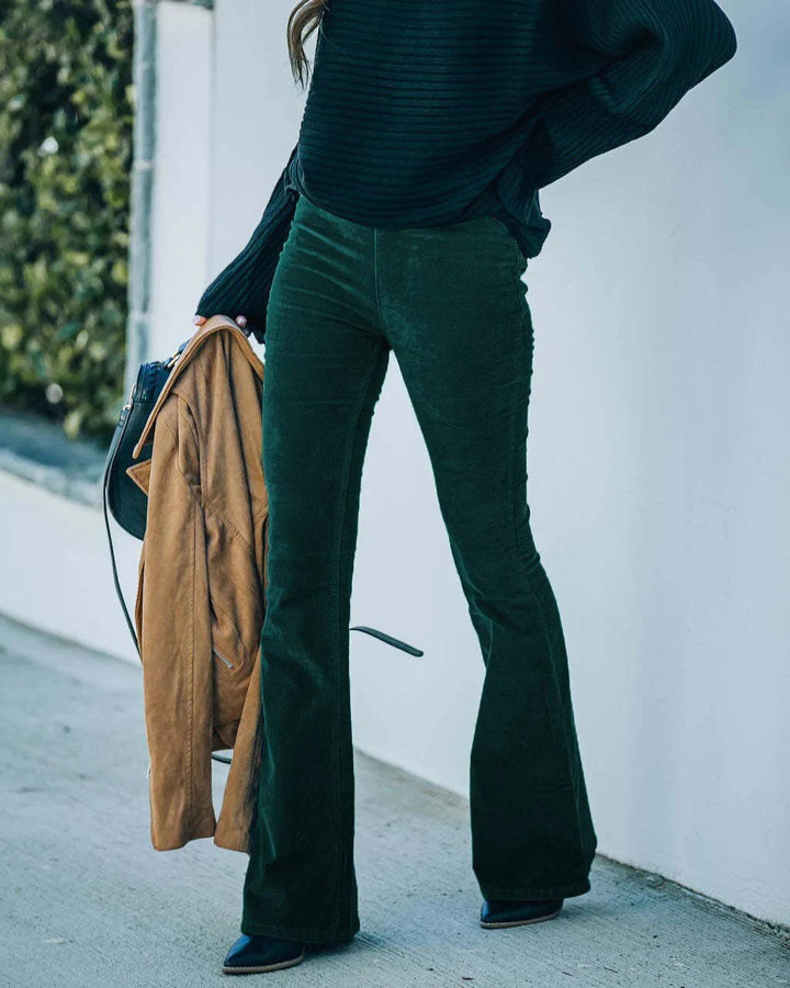 Levoire | Flair-Pantalon Vert foncé