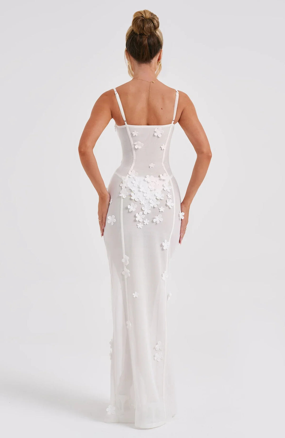 Levoire | Robe De Soirée En Mesh À Fente Haute