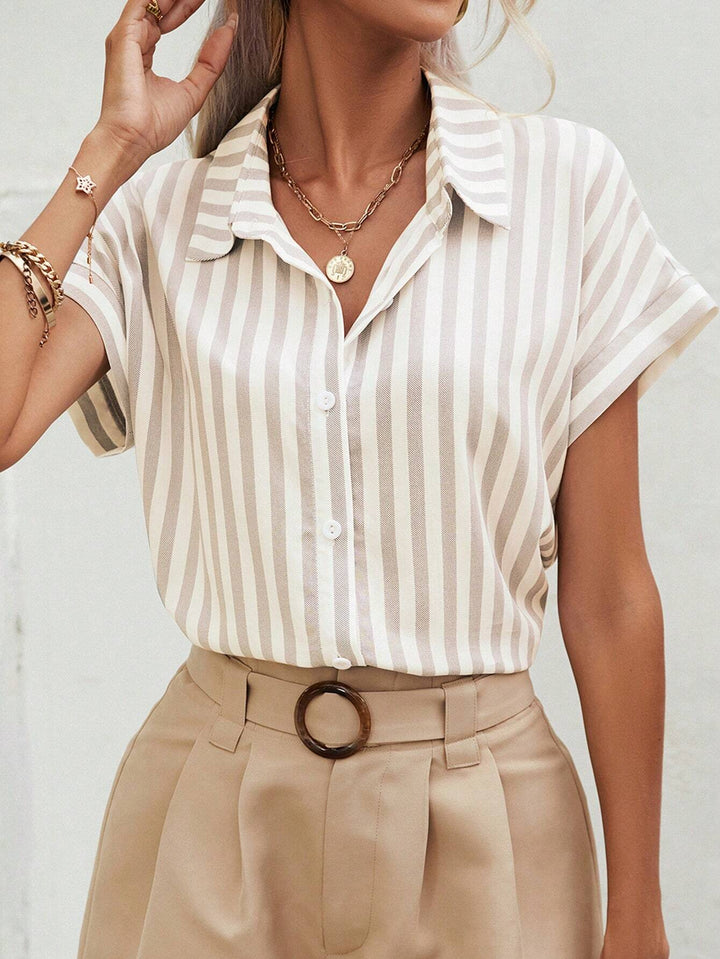 Levoire | Chemise Rayée À Boutons Couleur mélangée