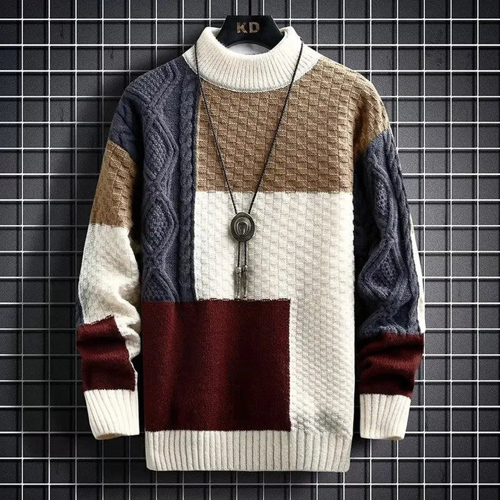 Levoire | Pull en maille douce et chaude Abstrait A