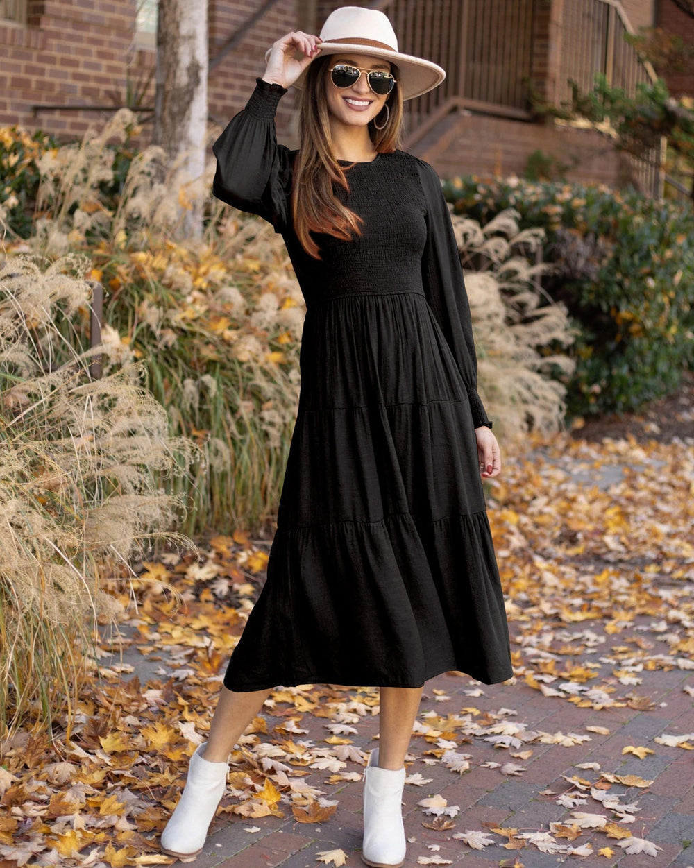 Levoire | Robe À Manches Longues Avec Couches Mi-Longues