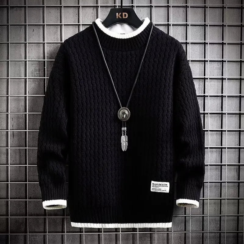 Levoire | Pull en maille douce et chaude Noir