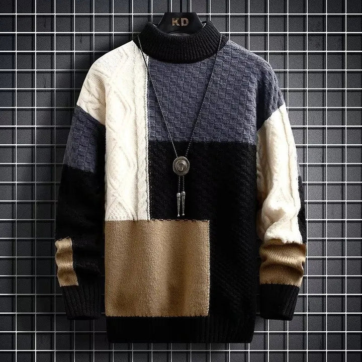 Levoire | Pull en maille douce et chaude Abstrait B