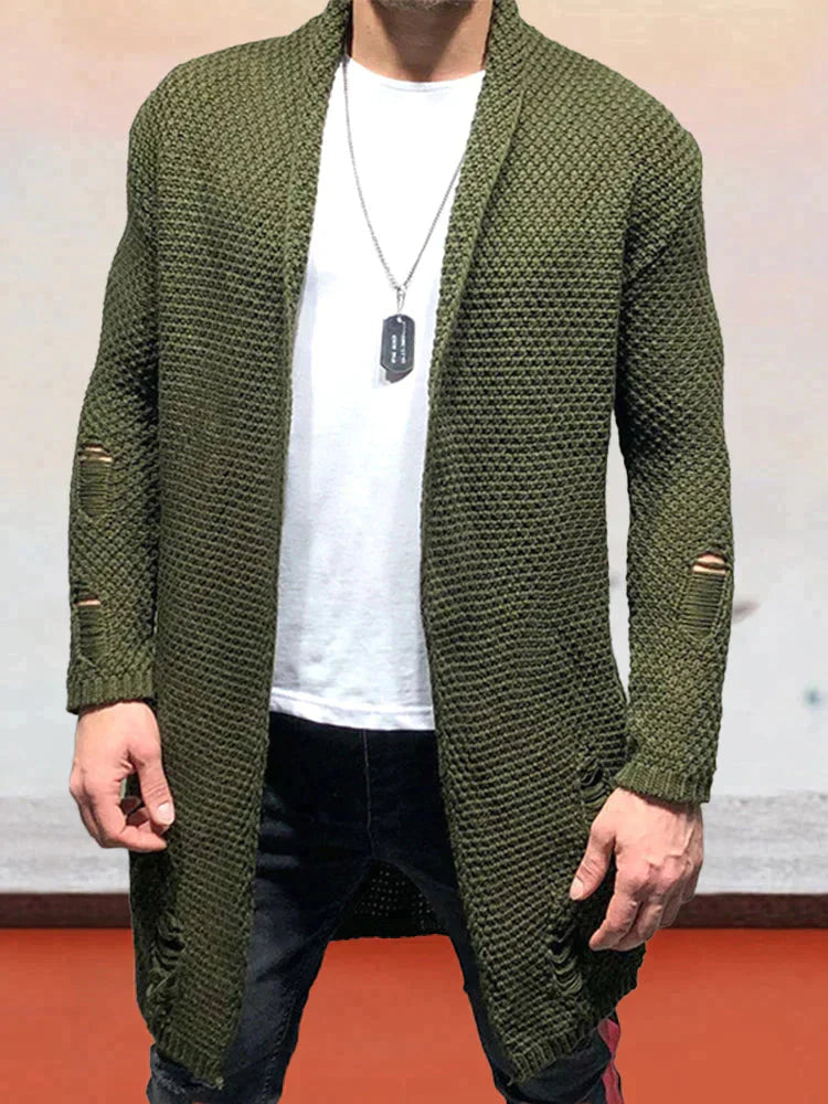 Levoire | gilet en tricot décontracté vert olive