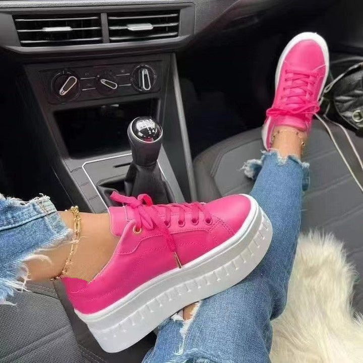 Levoire | Baskets De Luxe Avec Semelle Ergonomique Haute Pour Femmes Rosa