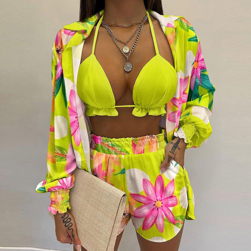 Levoire | Ensemble De Tankini Élégant Pour La Plage Vert