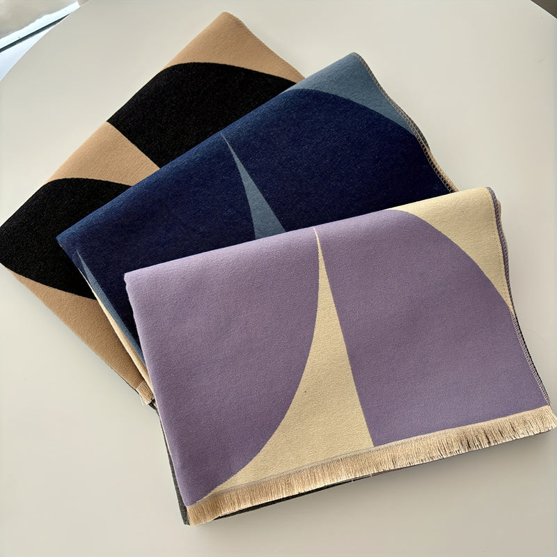 Levoire | Écharpe Chaude À Motifs Géométriques