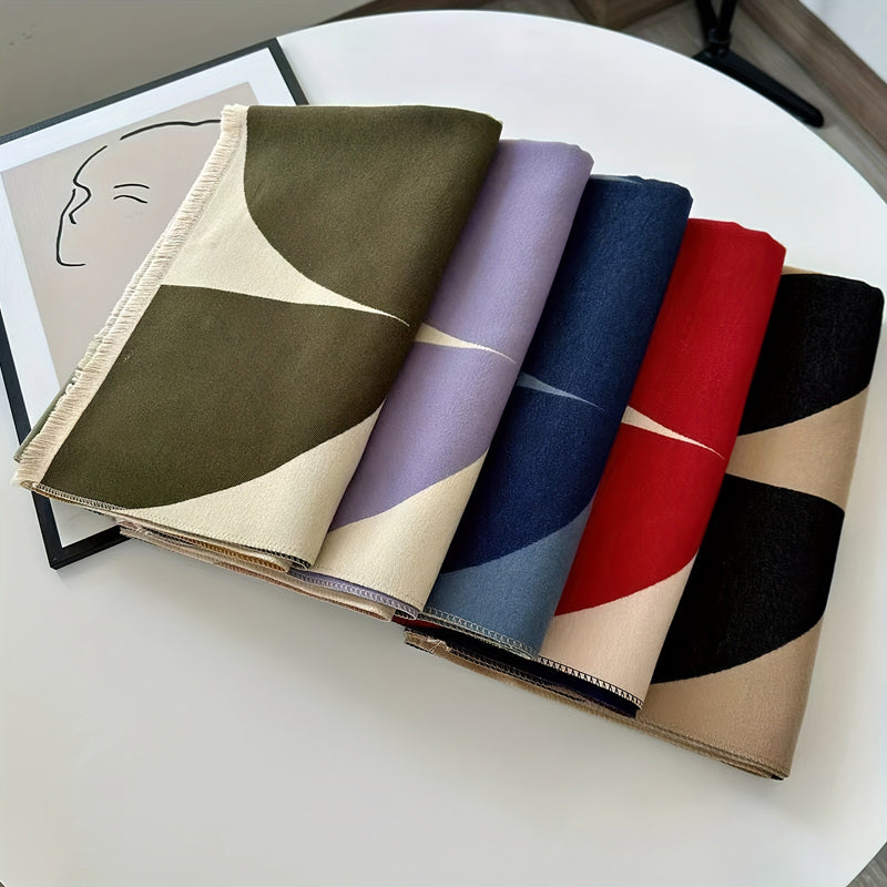 Levoire | Écharpe Chaude À Motifs Géométriques