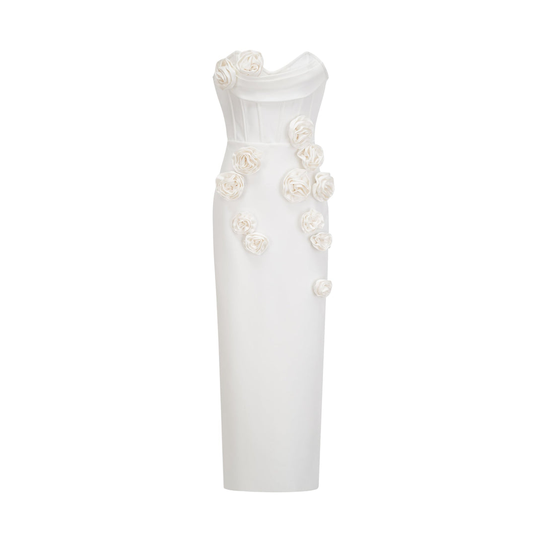 Levoire | Robe À Épaules Dénudées À Fleurs