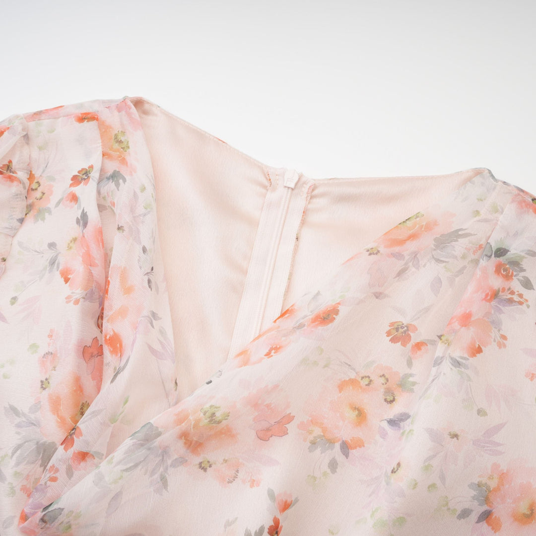 Levoire | Imprimé Floral Robe Mini À Manches Longues