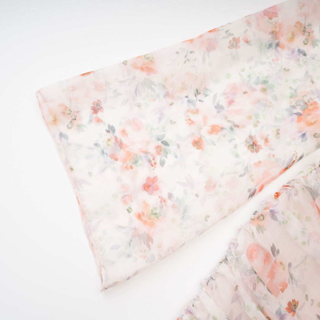Levoire | Imprimé Floral Robe Mini À Manches Longues