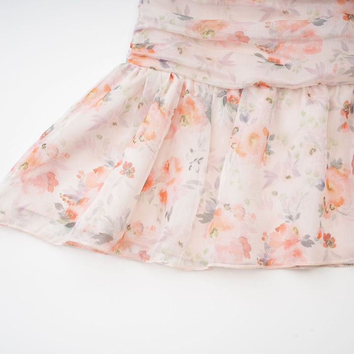 Levoire | Imprimé Floral Robe Mini À Manches Longues