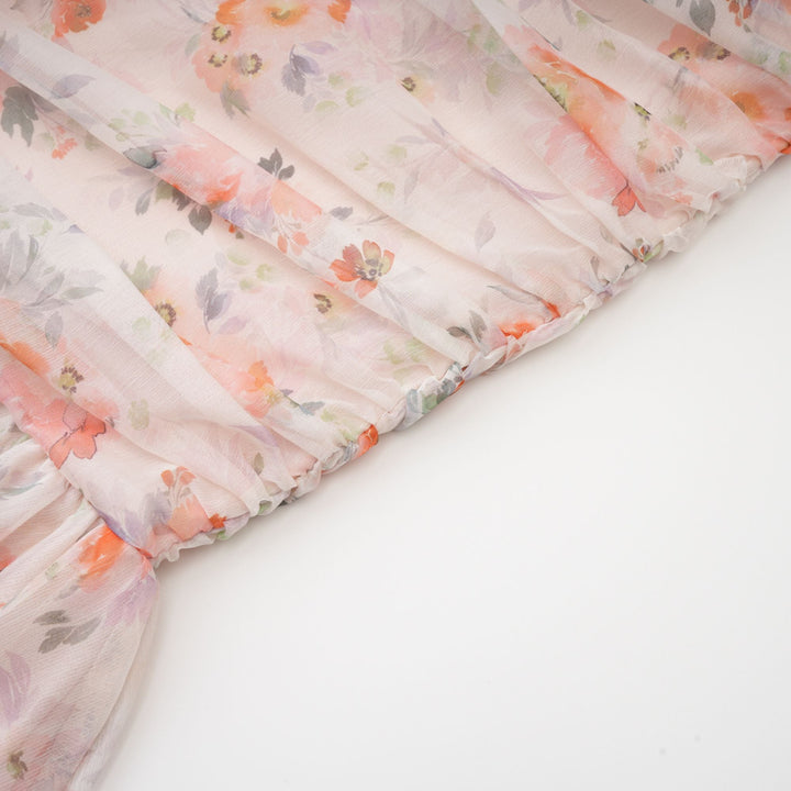 Levoire | Imprimé Floral Robe Mini À Manches Longues